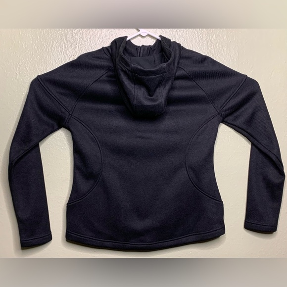 Spyder Womens Size Medium Solid Black Full Zip Knit Hoodie Sweater SPFFDO15-001 - Picture 6 of 6